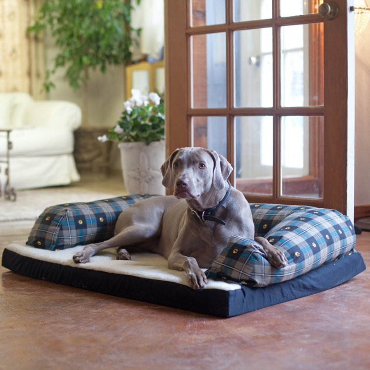 Large bolster dog clearance bed